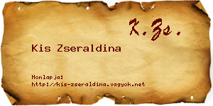 Kis Zseraldina névjegykártya